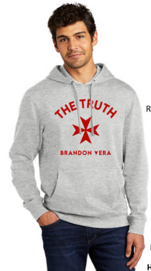 Truth Logo, Full Front. Hoodie Athleisure.