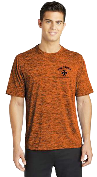 Truth Logo, Left Chest. Electric. Tee Workout.