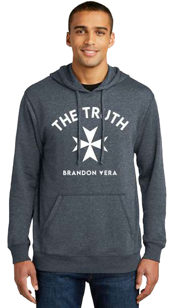 Truth Logo, Full Front. Hoodie Athleisure.